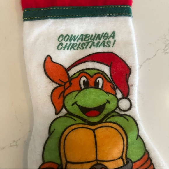 Teenage Mutant Ninja Turtles Vintage 90s Cowabunga Christmas Stocking - Picture 4 of 5